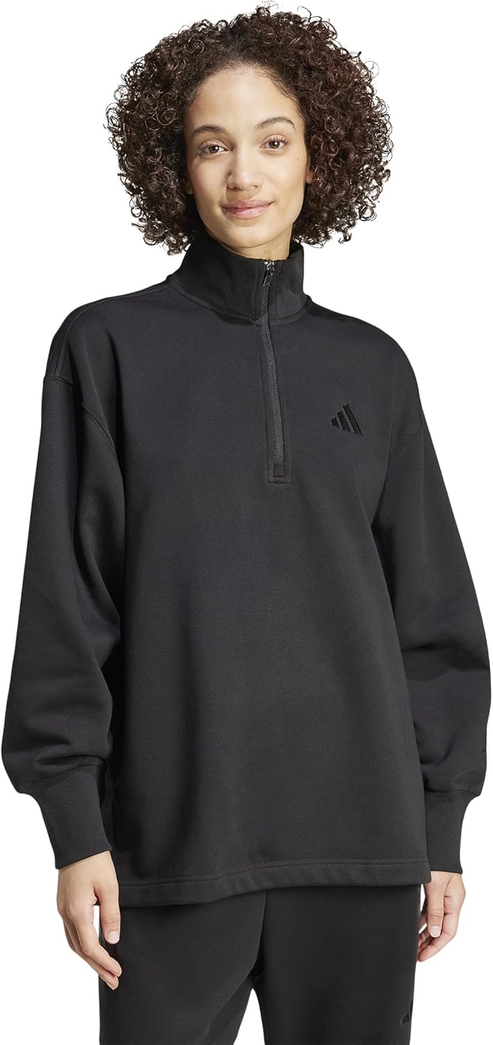 adidas Women's All Szn Fleece Loose Half-Zip Sweatshirt