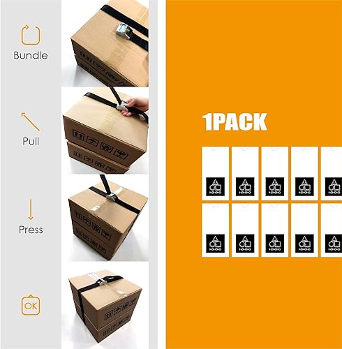 Miniatura 7 de Kit de correa de sujeción para caja de batería, correa de amarre negra anti-UV de 59 x 1.49 pulgadas, con soportes de hebilla de leva y tornillos