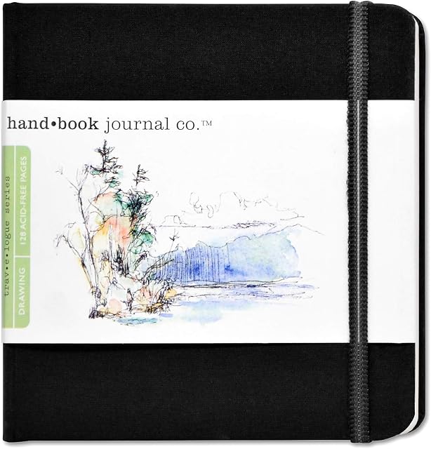 SPEEDBALL ART Art Journal 5.5X5.5 Blck, Paper, Square-Ivory Black