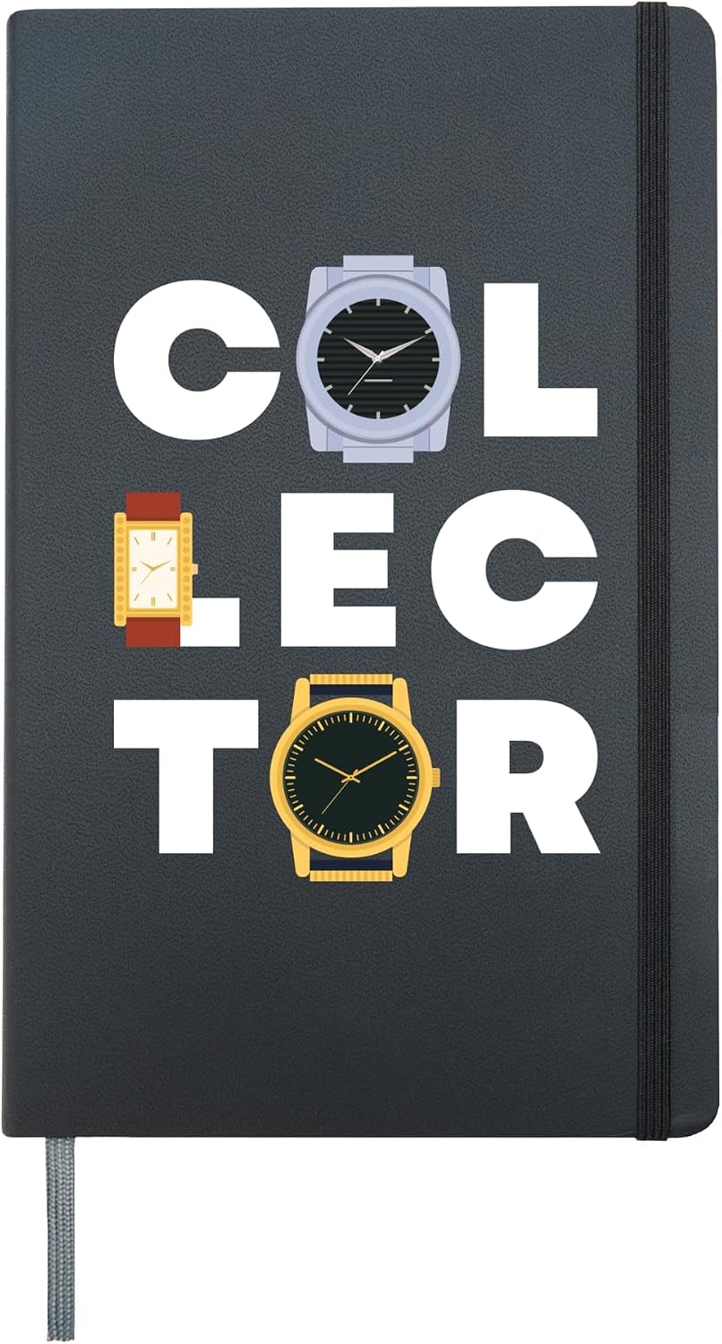 Collector Wrist Watch Horologist Wrist Watches Watch Luxury Hardcover Journal, Black