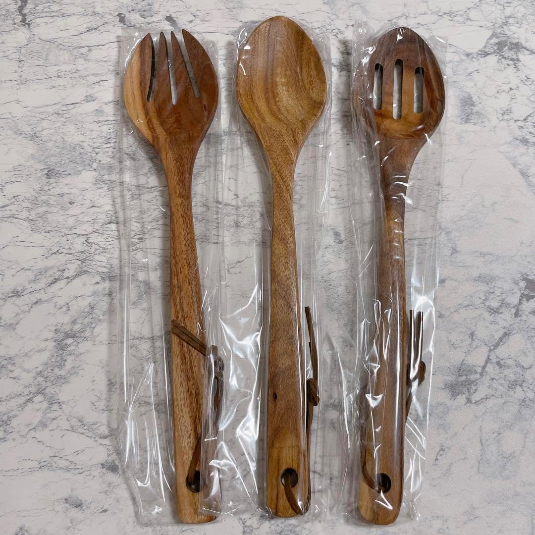 30cm超長ターナースプーンフォーク穴あき3本 韓国風 接着剤無し 30cm超長ターナースプーンフォーク穴あき3本 韓国風 接着剤無し