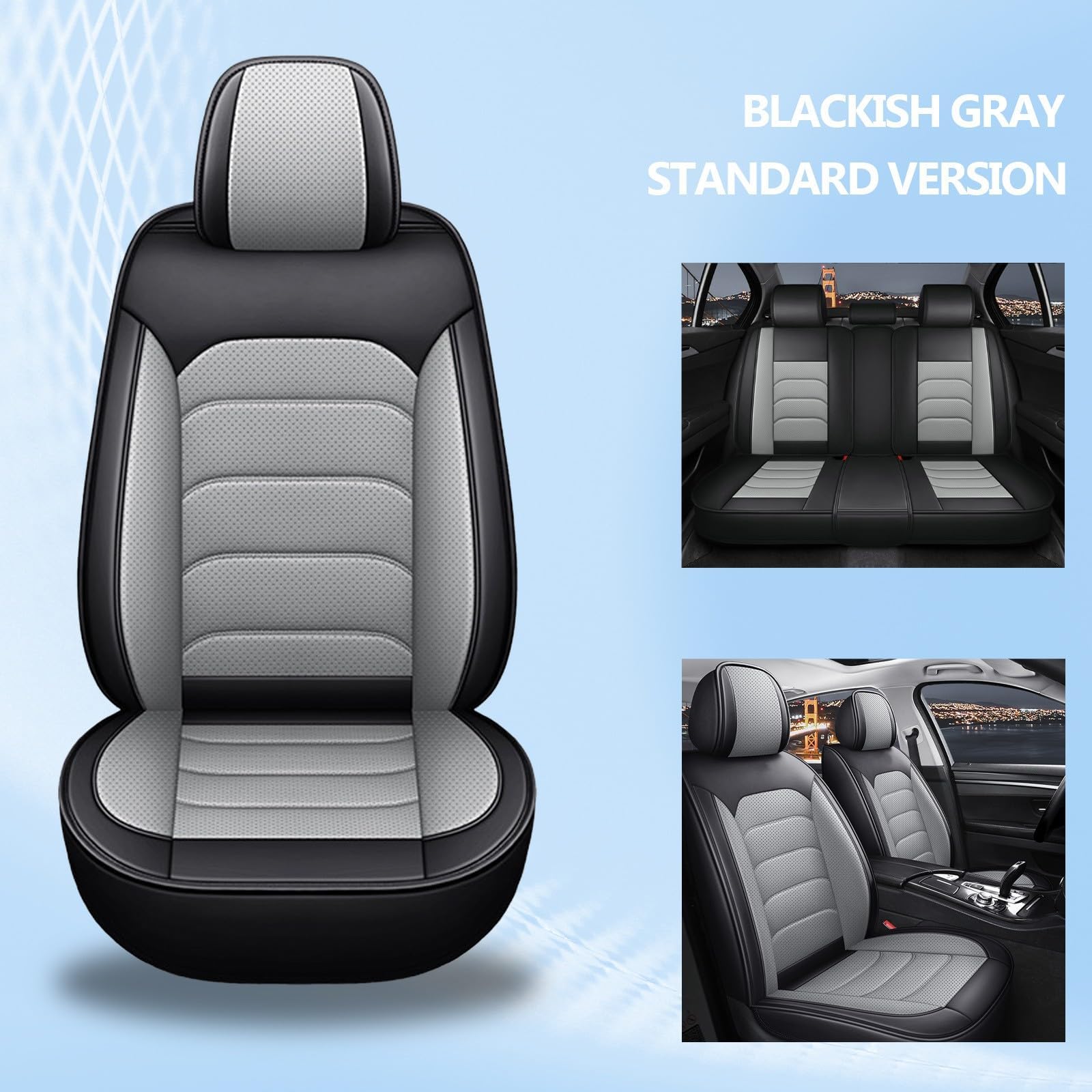 Ensemble De Housses Siège Auto, pour Citroen e-C3 Aircross (2024-2026) Confortable Antidérapants Et Respirant Quatre Saisons Protection Couvre,B