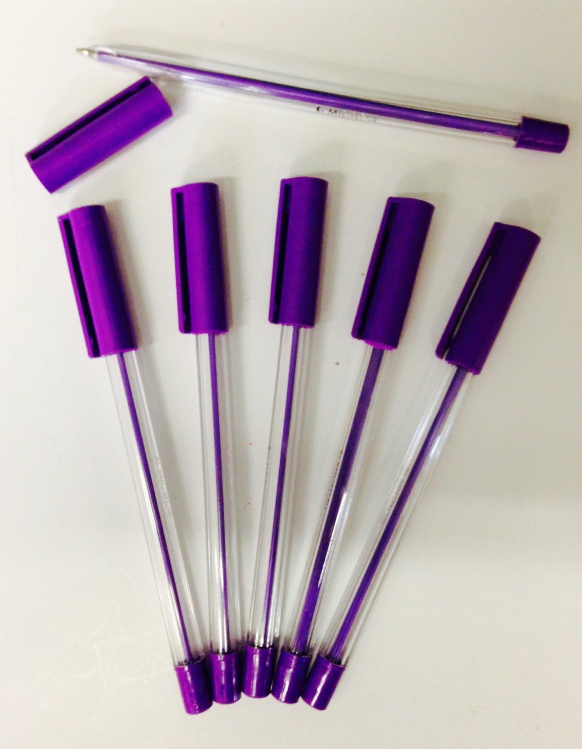 30x Purple Micron Ballpoint PENS. Medium Point Purple BIROS. Amazon.co.uk Stationery & Office