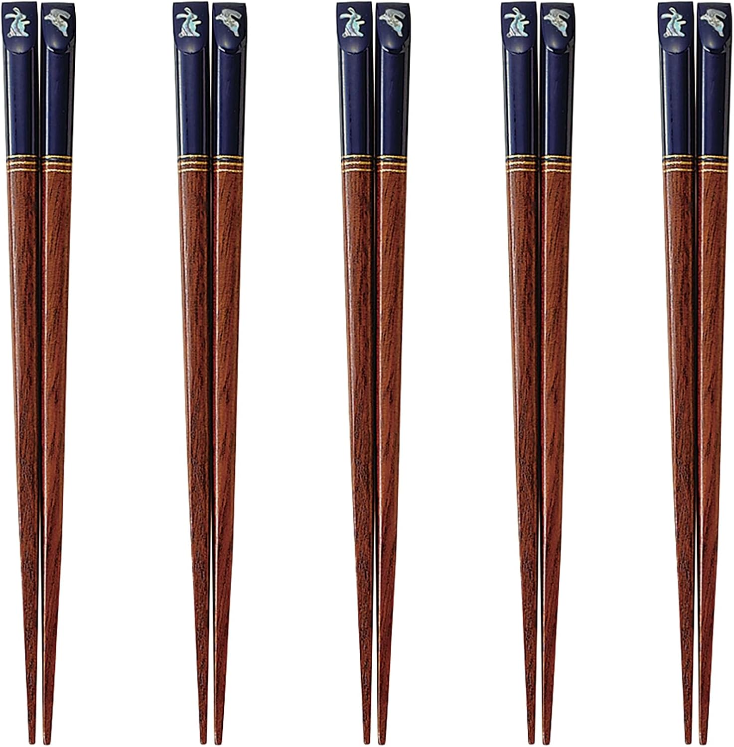 J-kitchens PID588408 Japanese Chopsticks, Set of 5 Pairs, Material: Wood, Chopsticks, Made in Japan