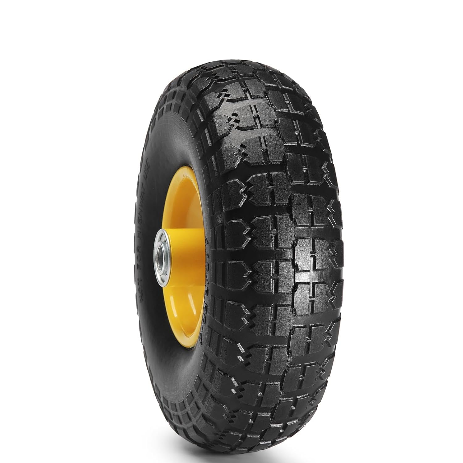 Amazon.co.jp: 運搬車用 充気式ゴムタイヤ 254mm（10インチ） 車軸穴径 
