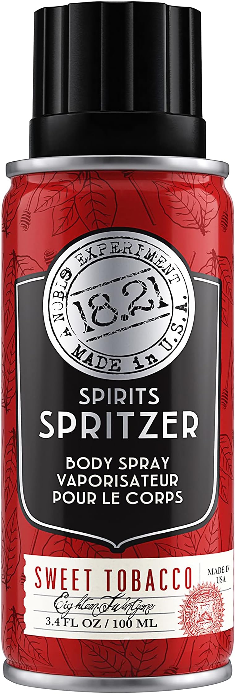 Men’s Spirits Spritzer, 3.4 oz. - Long-Lasting All Over Body Spray with Masculine Aromatics - Gifts for Him