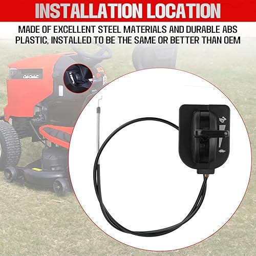 Miniatura 5 de 946-05098c Cable de estrangulador del acelerador compatible con MTD Cub Cadet xt1 cable del acelerador Craftsman XT1-GT50 GT54 LT46 LT50 LT54 ST54