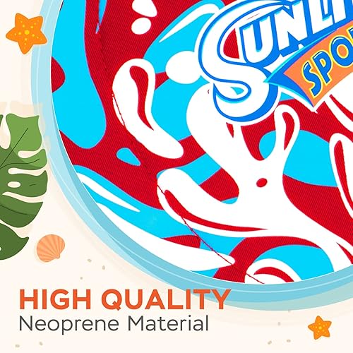 Miniatura 7 de Sunlite Sports Juego de remo de playa, 2 paletas y 2 bolas, perfecto para diversión en el patio trasero o al aire libre o playa o césped, rojo