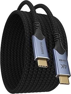 BAWIOFIAU Cavo USB Type-C 100W Ricarica Rapida 3 M ，Cavo USB C USB C 3.2 Gen2×2 20Gbps, Trasmissione Video 4K @ 60Hz Tipo ...