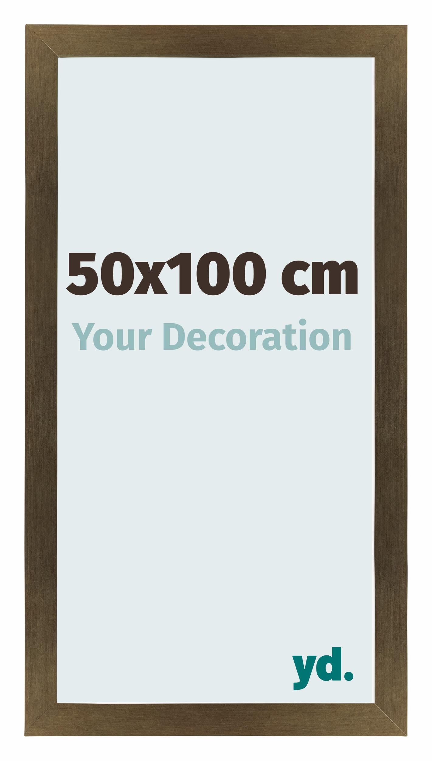 Your Decoration - Picture Frame 50x100 cm - Bronze Design - Decorative Wall Frame in MDF with Antireflection - Frame 50x100 - Mura