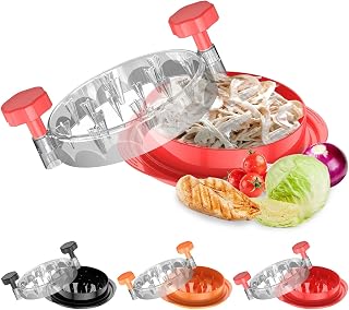 Chicken Shredder Large Breast Tool Twist, Visible Meat Shredder Machine, Strong Anti-Slip Strip, Ergonomic Handle, Dishwasher Safe, Suitable for Pork Beef Chicken