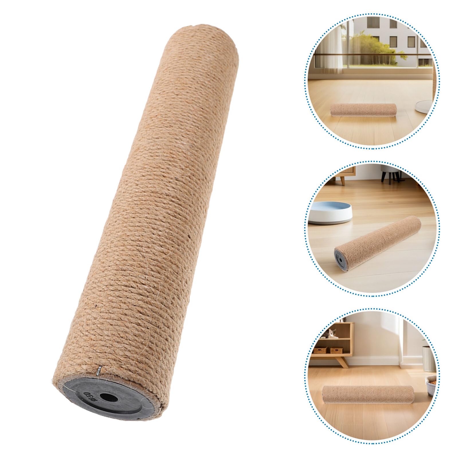 4 Postes de Sisal para Gatos de 30x6 Cm, Repuesto para Rascador de Árbol, Diseño DIY, Protección de Muebles y Entretenimiento para Gatos en Interiores