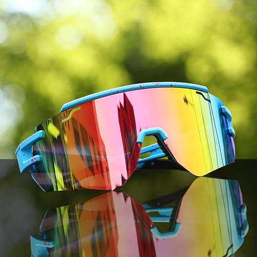 Miniatura 7 de AVV Gafas de sol polarizadas UV400 para ciclismo, béisbol, resistentes al viento, antivaho para deportes al aire libre, marco ligero para hombres,