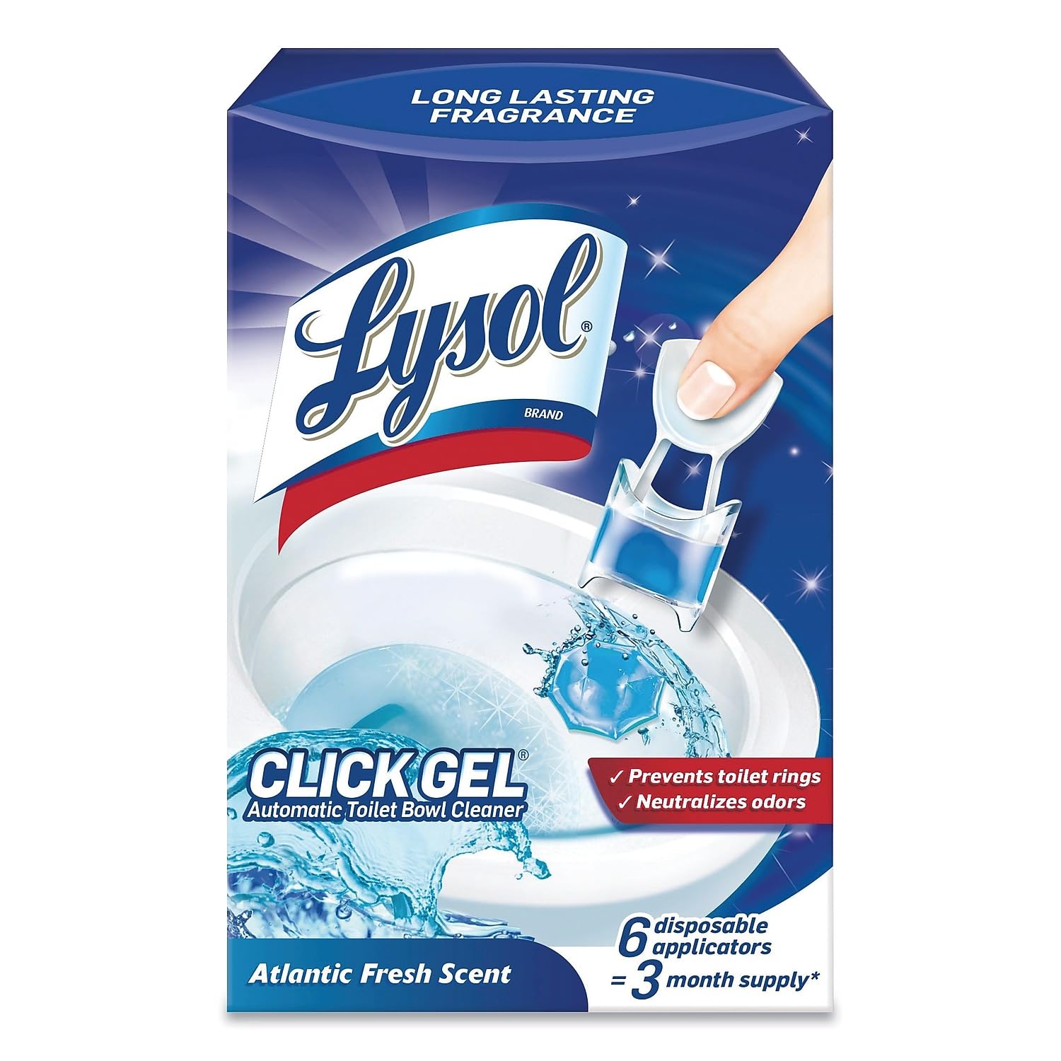 Click Gel Automatic Toilet Bowl Cleaner, Ocean Fresh Scent 6 ct