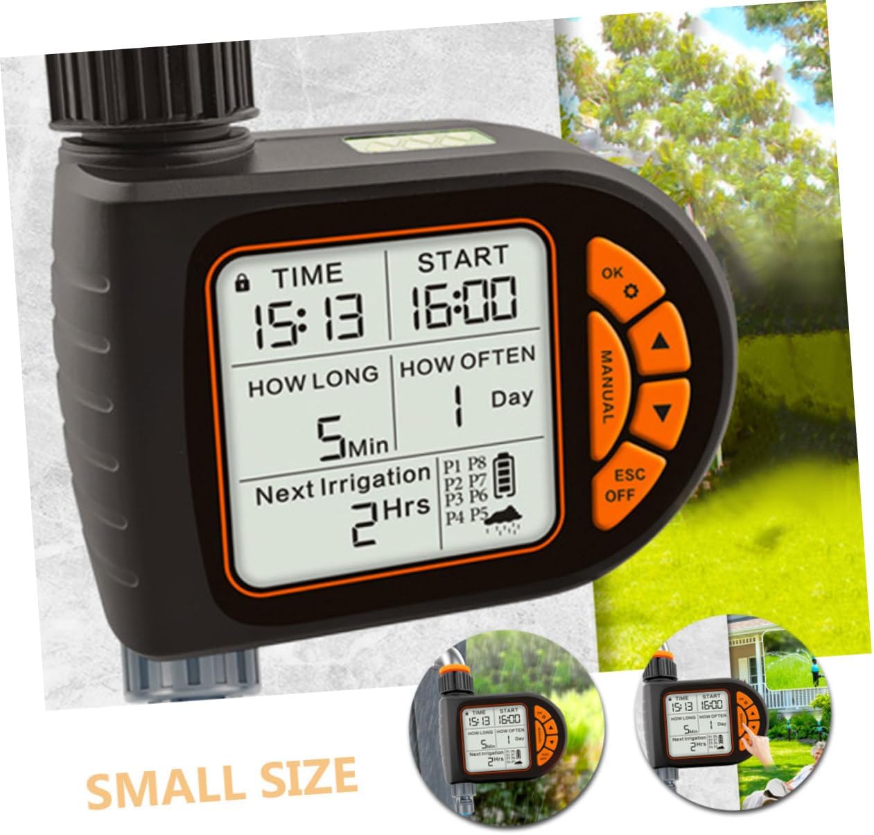 Automatic Sprinkler Controller Garden Watering Timer Irrigation System with Precise Timing for Lawn Balcony and Drip System Programmable Watering Device for Efficient Plant Care