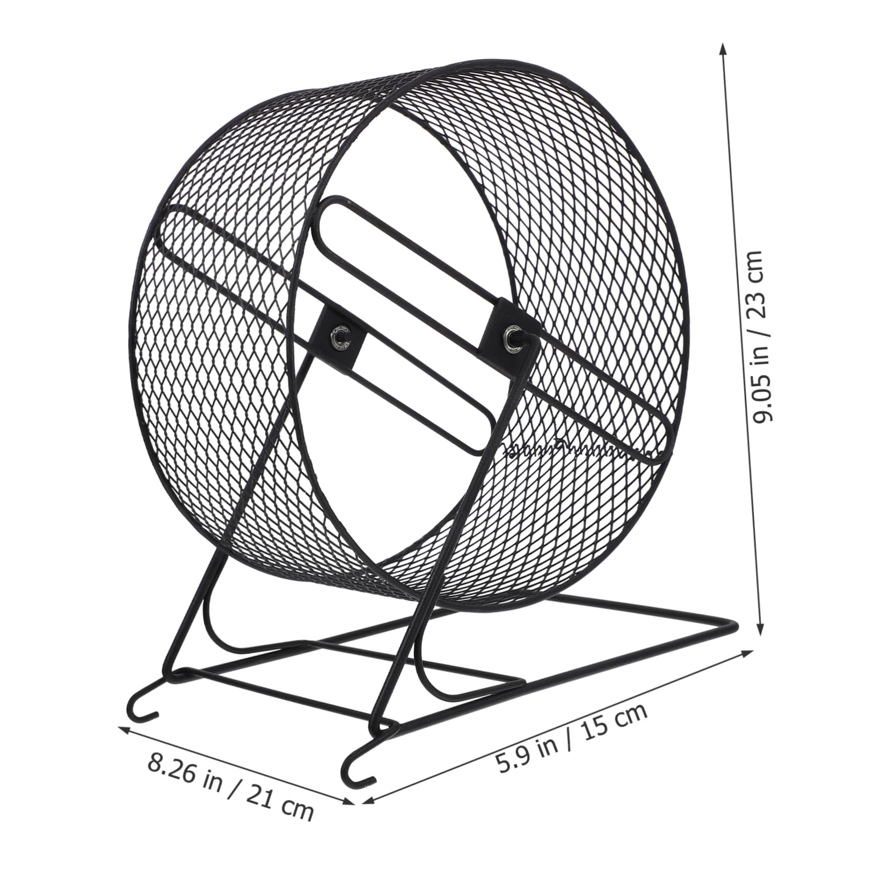 FONDOTIN Rat Wheel for Cage Iron Squirrel Toys Accessories Wheel Silent Hamster Exercise Wheel Rodent Wheel for Squirrels Hamsters Exercise Wheel for Squirrels 21 Inches Black