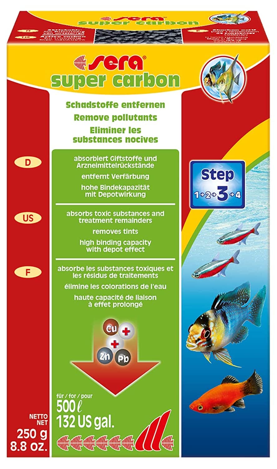 Sera super carbon active filter media 250g