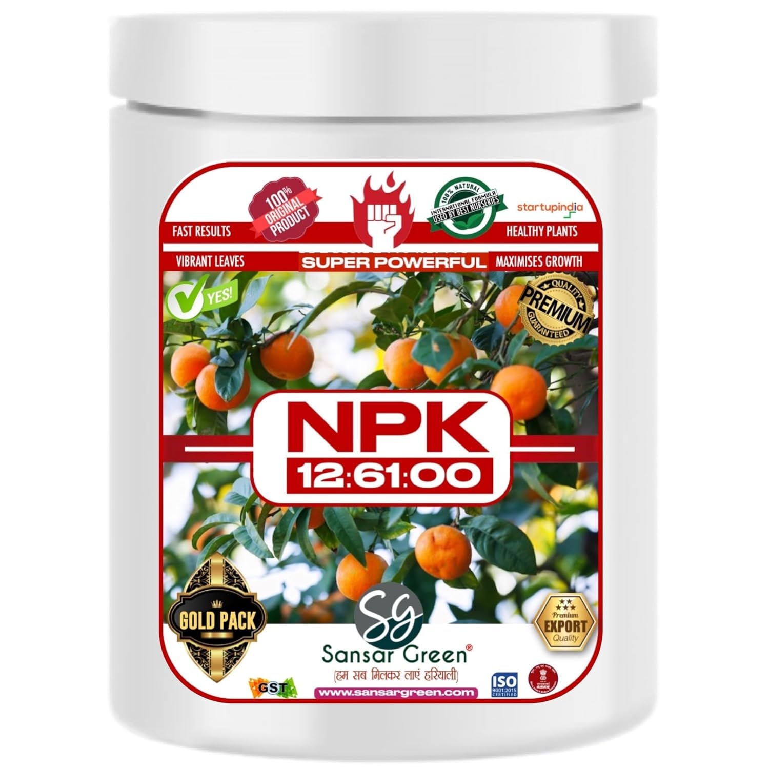 Sansar Green® NPK 12:61:00 Fertilizer for Plants. (400 gm) (B09XQMRZ2W) Amazon Price History, Amazon Price Tracker