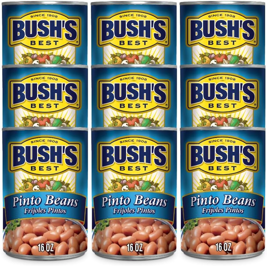 Bush's Best Pinto Beans, 16 Ounce (Pack of 9) Everything