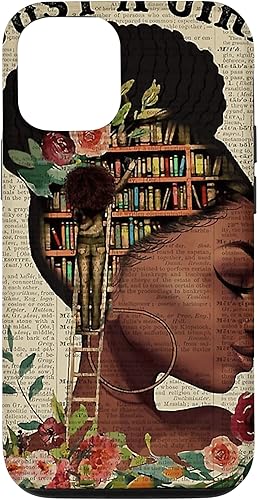 Miniatura 1 de Funda para iPhone 15 Pro Black Girl Women Afro Melanin Case A Girl Who Loves Book Case