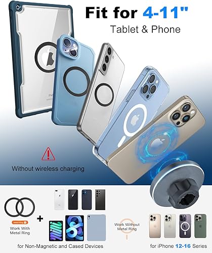 Miniatura 7 de Soporte para automóvil MagSafe nivel todoterreno a prueba de golpes Soporte magnético de teléfono con brazo de metal para tu automóvil, camión,