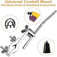 Vista 7 de Abrazadera de Platillo para Cencerros, Soportes de Aleación de Zinc para Toms de Batería, Soporte de Montaje de Percusión para Cencerros, Jam