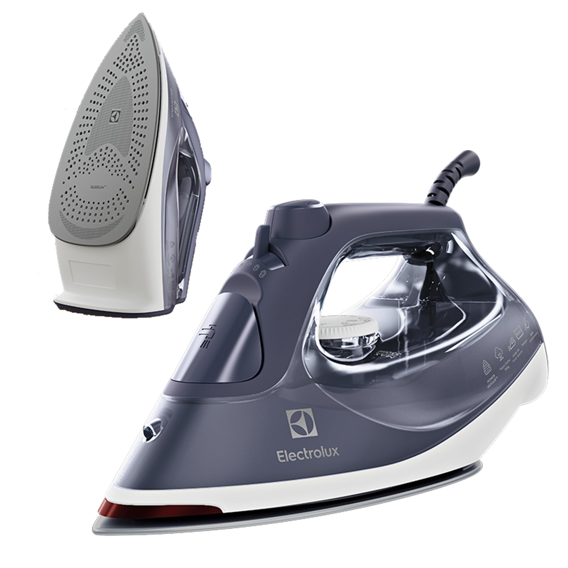 Electrolux Ferro de Passar Roupa Seco e Vapor antiaderente base ceramica vapor vertical