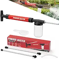Diatomaceous Earth Duster, Up to 4 FT Telescopic Powder Duster Applicator | Anti-Clogging Design Diatomaceous Earth Applicator with 3 Modes Adjustable Powder Output for Indoor Outdoor Garden Plant Care