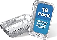 Vista 1 de SafBbcue Char-Broil The Big Easy 2425514W12 - Bandeja de grasa de aluminio para parrilla de aluminio, recolectores de grasa de papel de aluminio