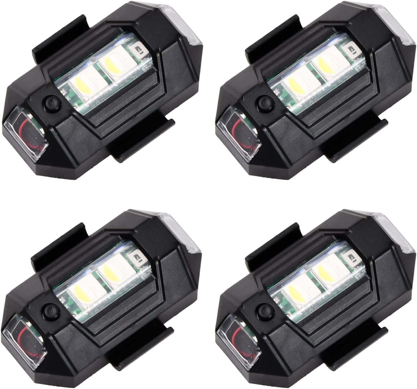 Lumières stroboscopiques d'avion à 4 couleurs et chargement USB