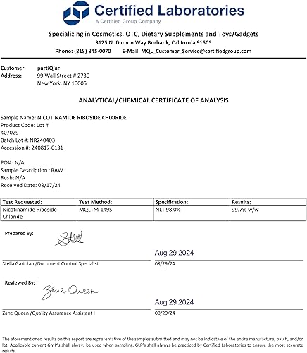 Miniatura 4 de Ribosida de nicotinamida (NR) 500mg - Suplemento NR para la salud celular, anti-envejecimiento, energía y apoyo al metabolismo - Suministro de 2