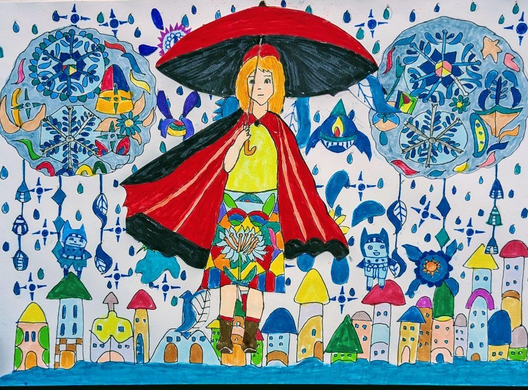 絵画『雨に唄えば』ヘイ平山画 Amazon.co.jp: 雨に唄えばペン画.イラスト.貼り絵.インテリア : 文房具