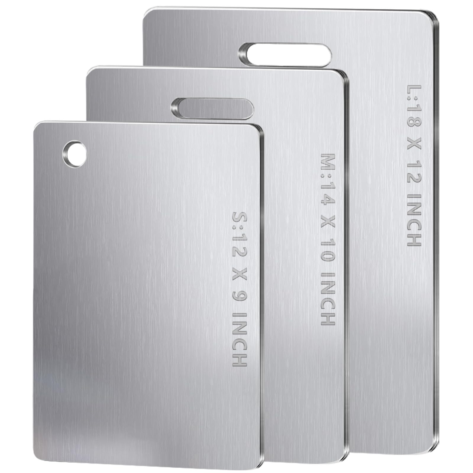 Titanium Cutting Boards For Kitchen, 100% Pure Cut Titanium Cutting Board, Food Grade Quality,Easy To Clean And Will Not Absorb Odors, Suitable For Kitchen Or Outdoor Camping(12L*9W)