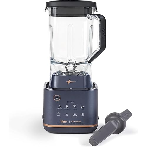 Oster Pro Series Blender with XL 9-Cup Tritan Jar and Tamper Tool, Dark Blue