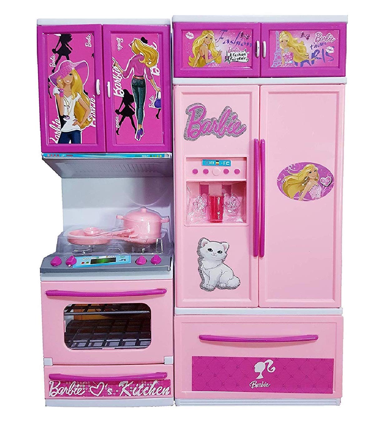 VBE Battery Operated Cooking Kitchen Play Set with Light and Sound for Kids (2 Folds),Plastic, Pack of 1 set,Pink (B084C186YR) Amazon Price History, Amazon Price Tracker