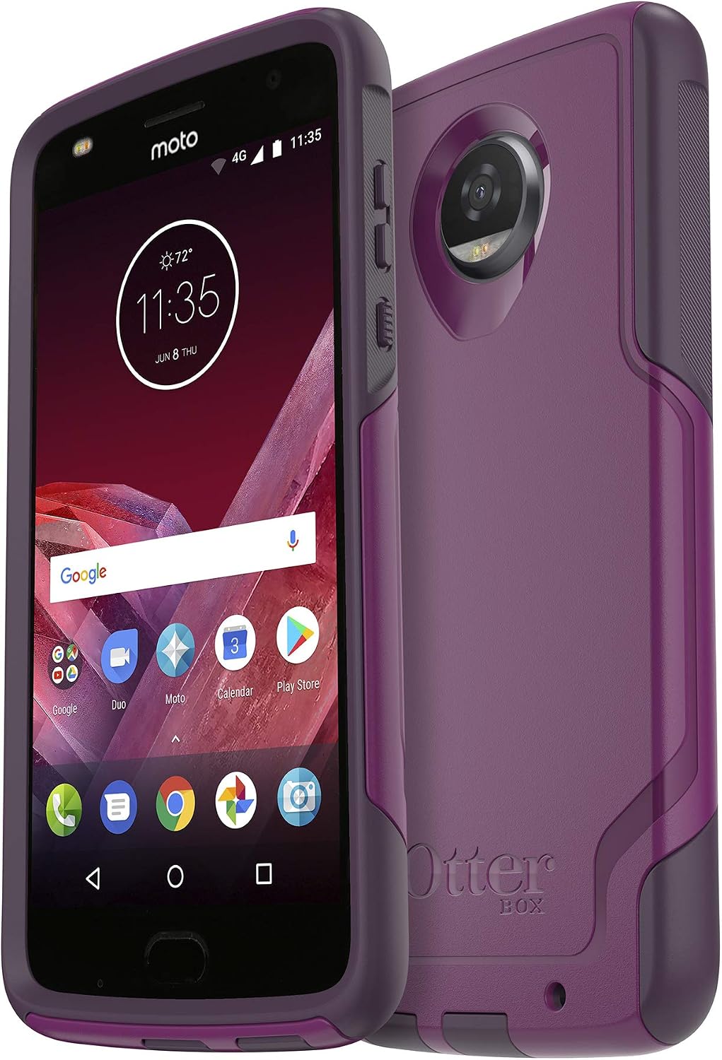 OtterBox Commuter Series Case for Motorola Moto Z2 Play - Non-Retail Packaging - Plum Way