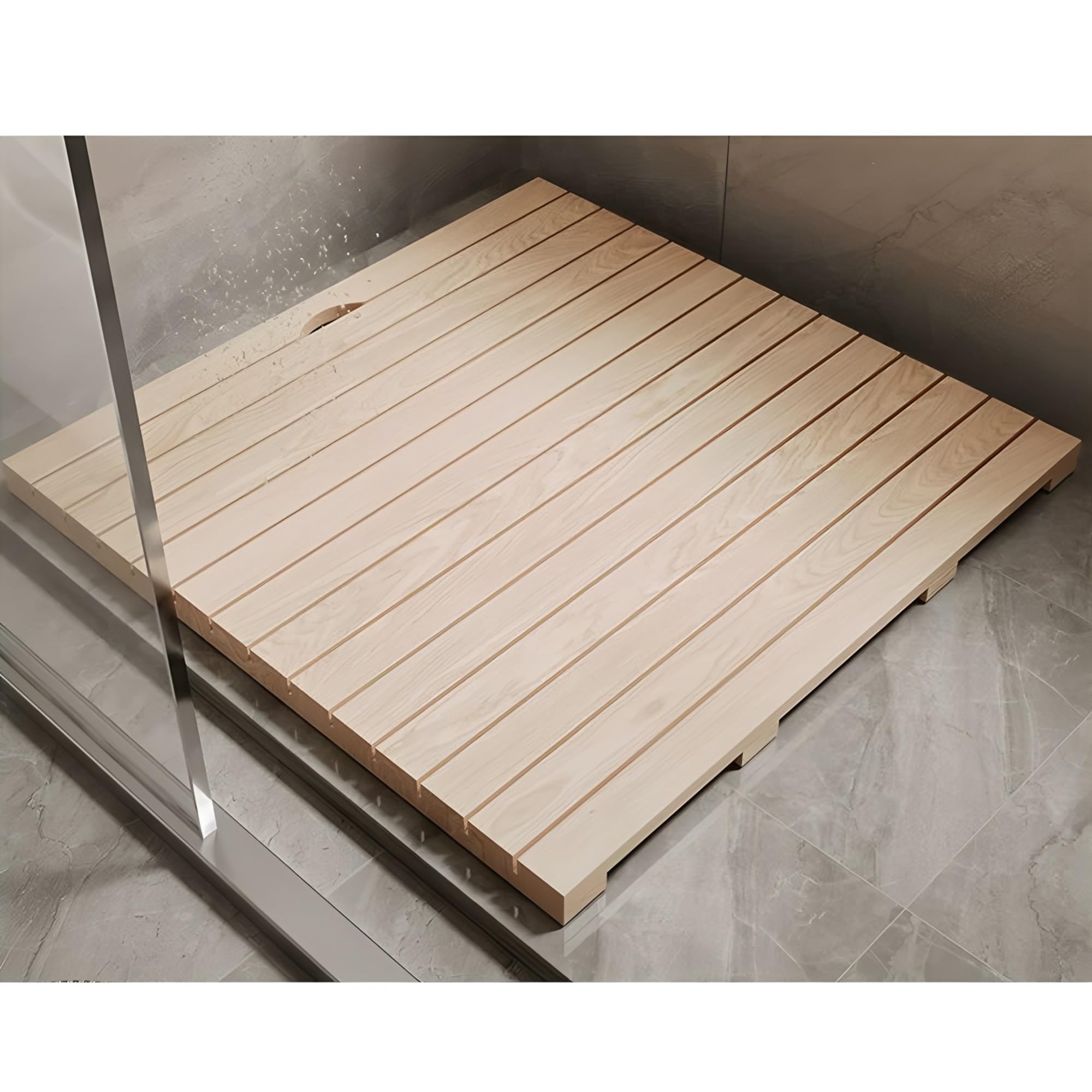 Pedana A Doghe Antiscivolo Per Doccia | Tappetino Per Doccia Impermeabile Con Piedini Antiscivolo E Fori Di Presa, ideale Per Doccia, Sauna(30x50cm/11.8x19.7in)