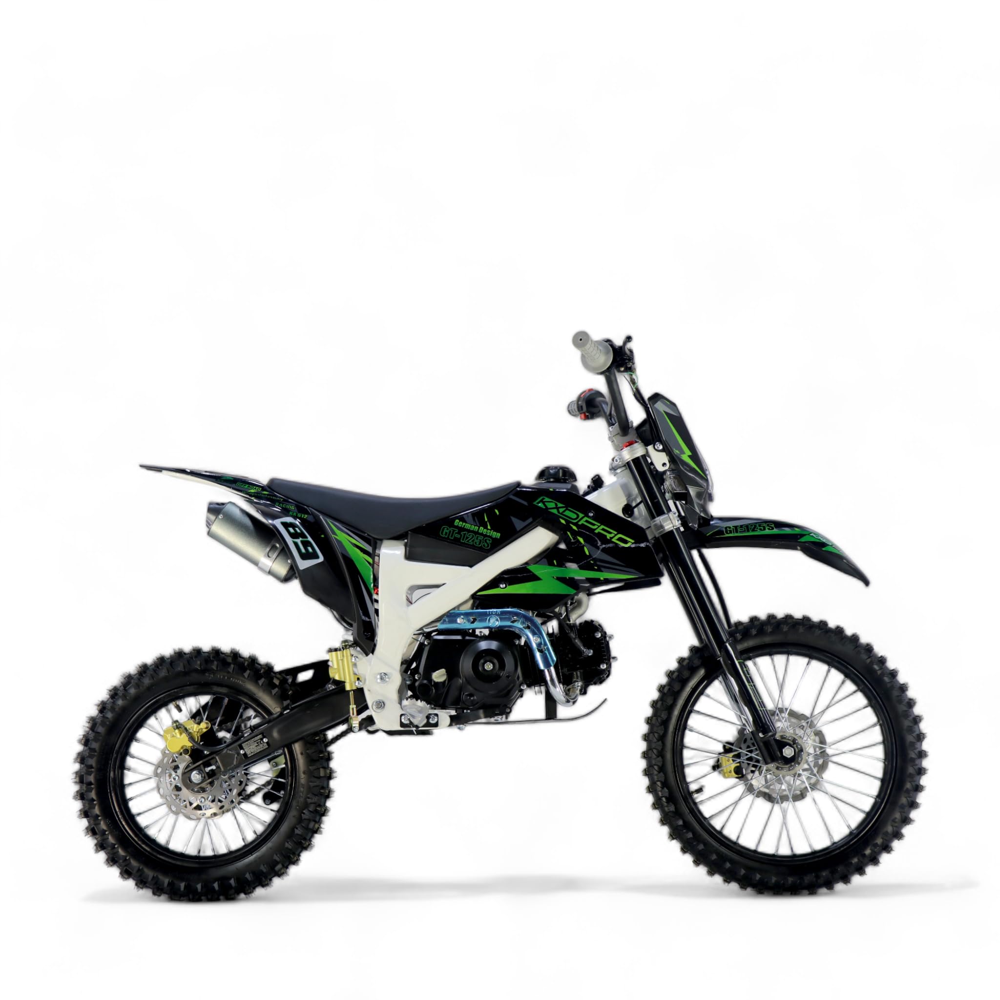 KXD 612 E+K 125ccm 17/14" 4T Dirtbike Crossbike Pocketbike blau