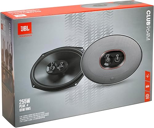 Miniatura 6 de JBL Club 964M - 6"x9" (152mm x 230mm) Altavoz de coche de tres vías, 85W RMS, 255W Pico, Sensibilidad ( 2.83V) 93dB, Respuesta de frecuencia 50Hz -