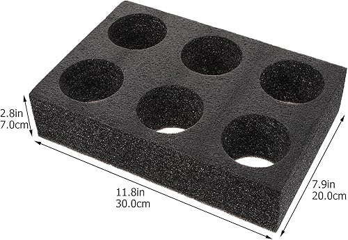 Miniatura 3 de Angoily Paquete de 2 portadores de bebidas para 6 tazas para entrega, bandeja de café reutilizable para bebidas calientes o frías, portavasos para