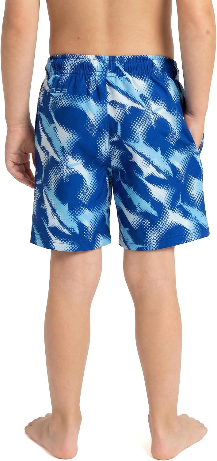 Spyder Boys' Swim Trunk Volley Shorts – Quick-Dry, UPF 30+, 4-Way Stretch, Brief Liner, Side Pockets-Little Boy's