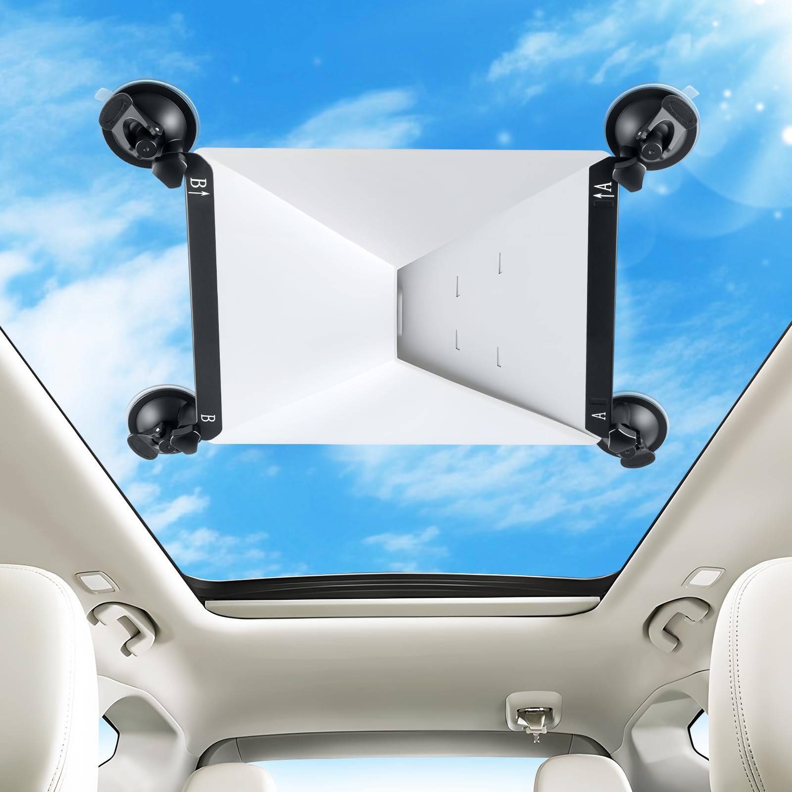 UYYE Starlink Mini Car Mount for Glass & Sunroof - Heavy Duty Suction Cup Holder for Starlink Mini Dish | Secure Windshield, Window, Sunroof Mount |