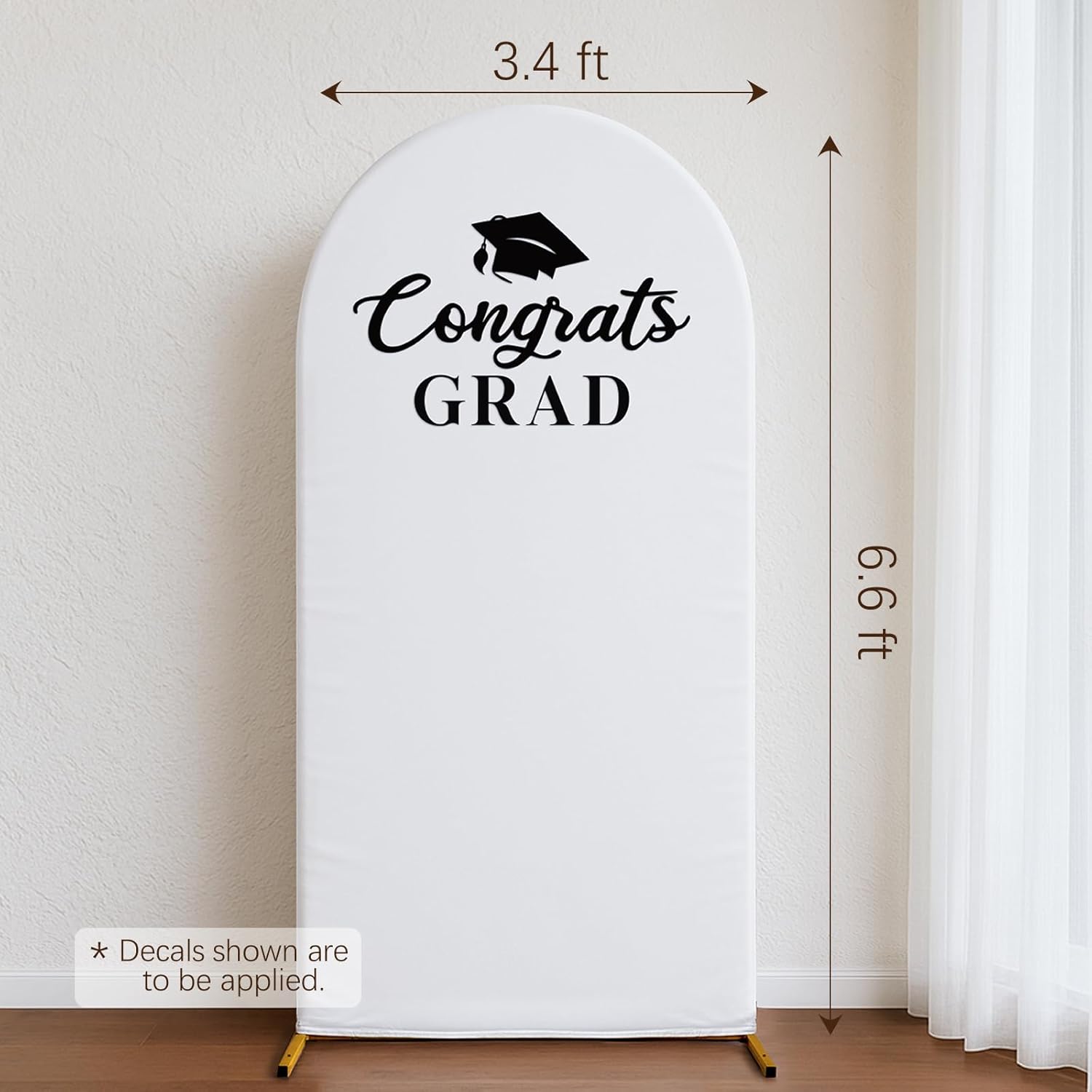 Graduation Decorations - Class of 2026 6.6Ft Arch Backdrop Kit - Grad Photo Party Decor Supplies for College High School Yard Garden - Image 2