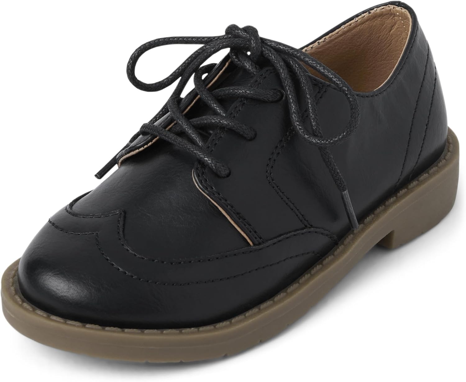 Gymboree,and Toddler Lace Up Special Occasion Dressy Shoe,Black,Youth 1