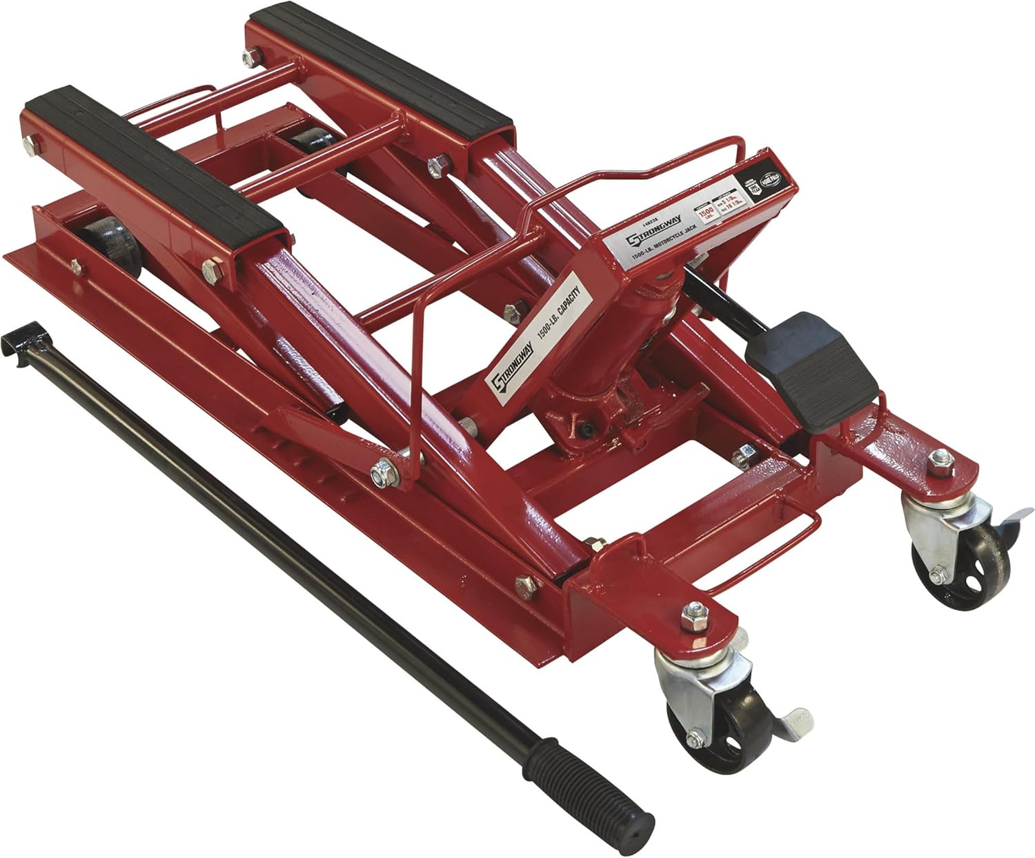 Strongway 1500-Lb. Hydraulic Motorcycle Lift/Utility Vehicle Lift