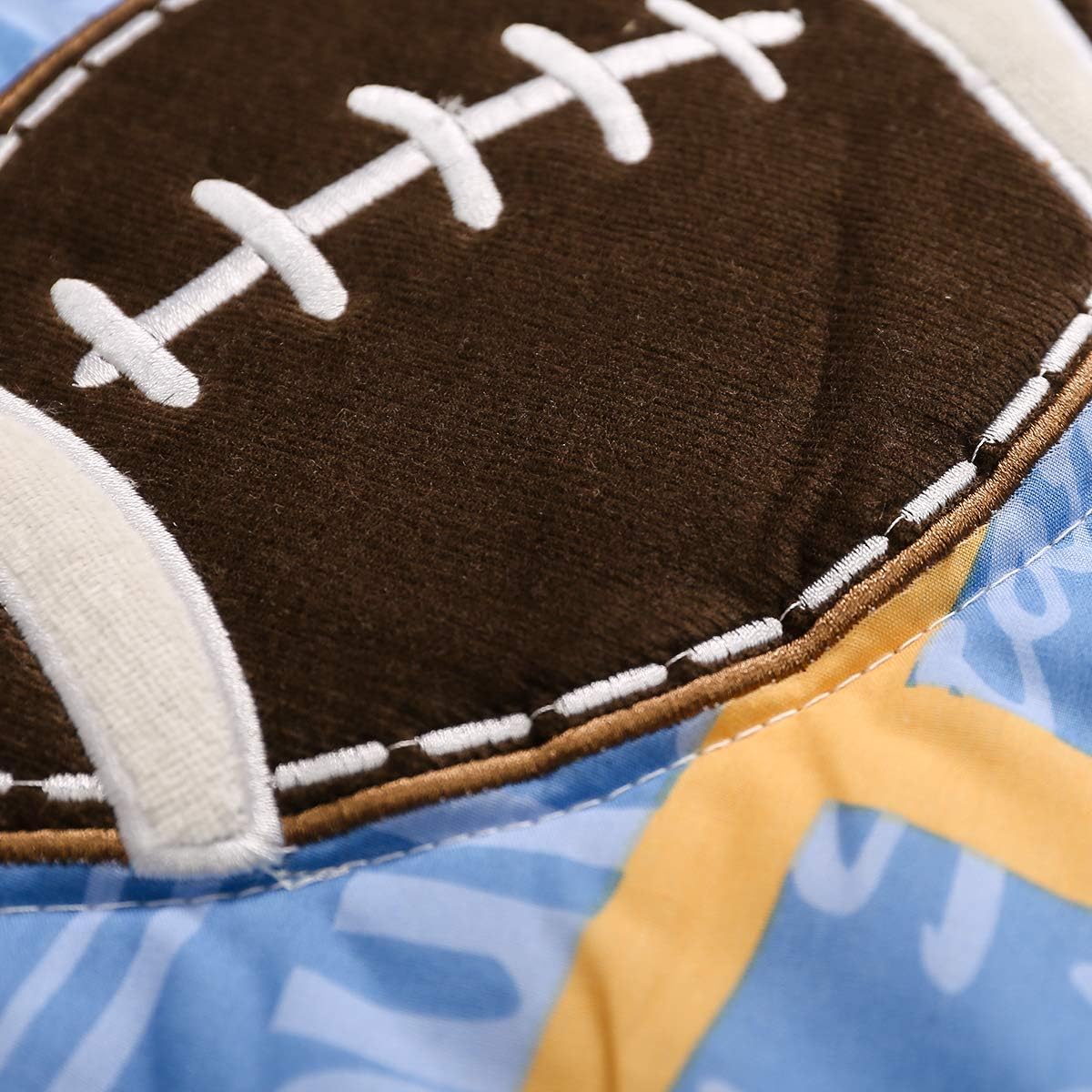 1 PC Nursery Crib Quilted Comforter Baby Girl Baby Boy Crib Bed Quilt/Comforter Baby Gift Idea (Brown Sports)