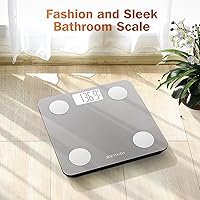 Vista 7 de Smart Bathroom Scale for Body Weight, Digital Weighing Scale with BMI, Body Fat, Muscle Mass, Bluetooth Machine for People, Work with App, 14 Body