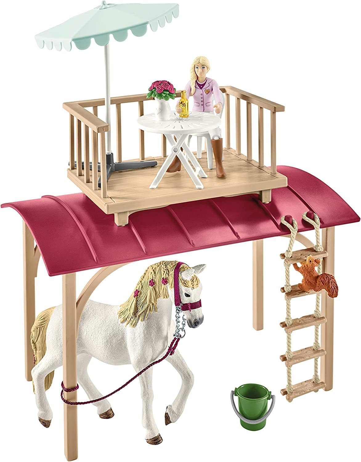 Schleich Horse Club | Wohnwagen für geheime Club-Treffen 42593 | Set mit Figuren, vielen Funktionen und zahlreichem Zubehör | Geschenk für Mädchen und Jungen | Spielset ab 6 Jahren | 95 Teile