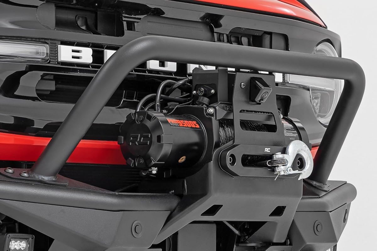 Soporte de reubicación de cámara frontal de Rough Country para Ford Bronco 4WD 2021-2024