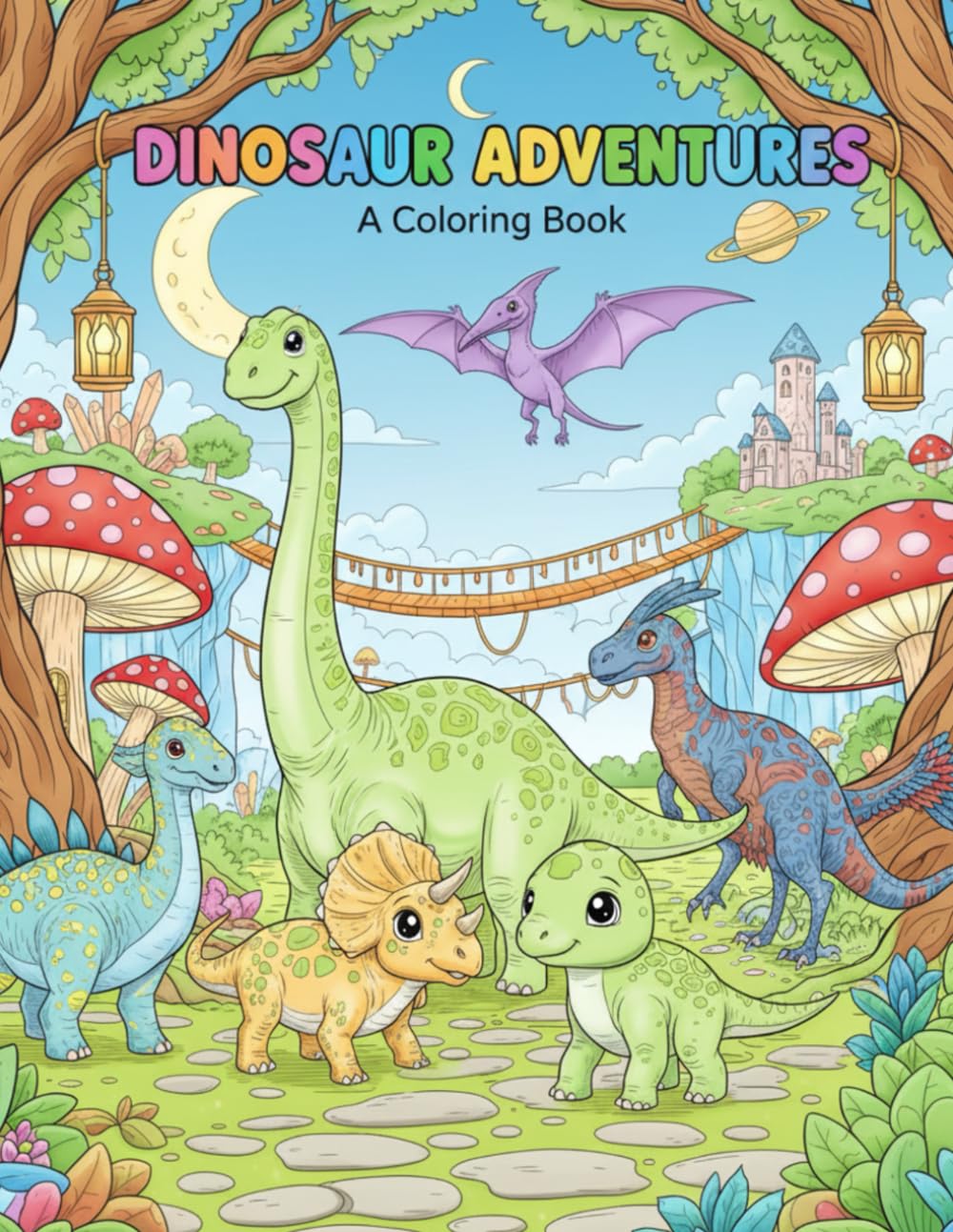 Dinosaur Adventures: A Coloring Book